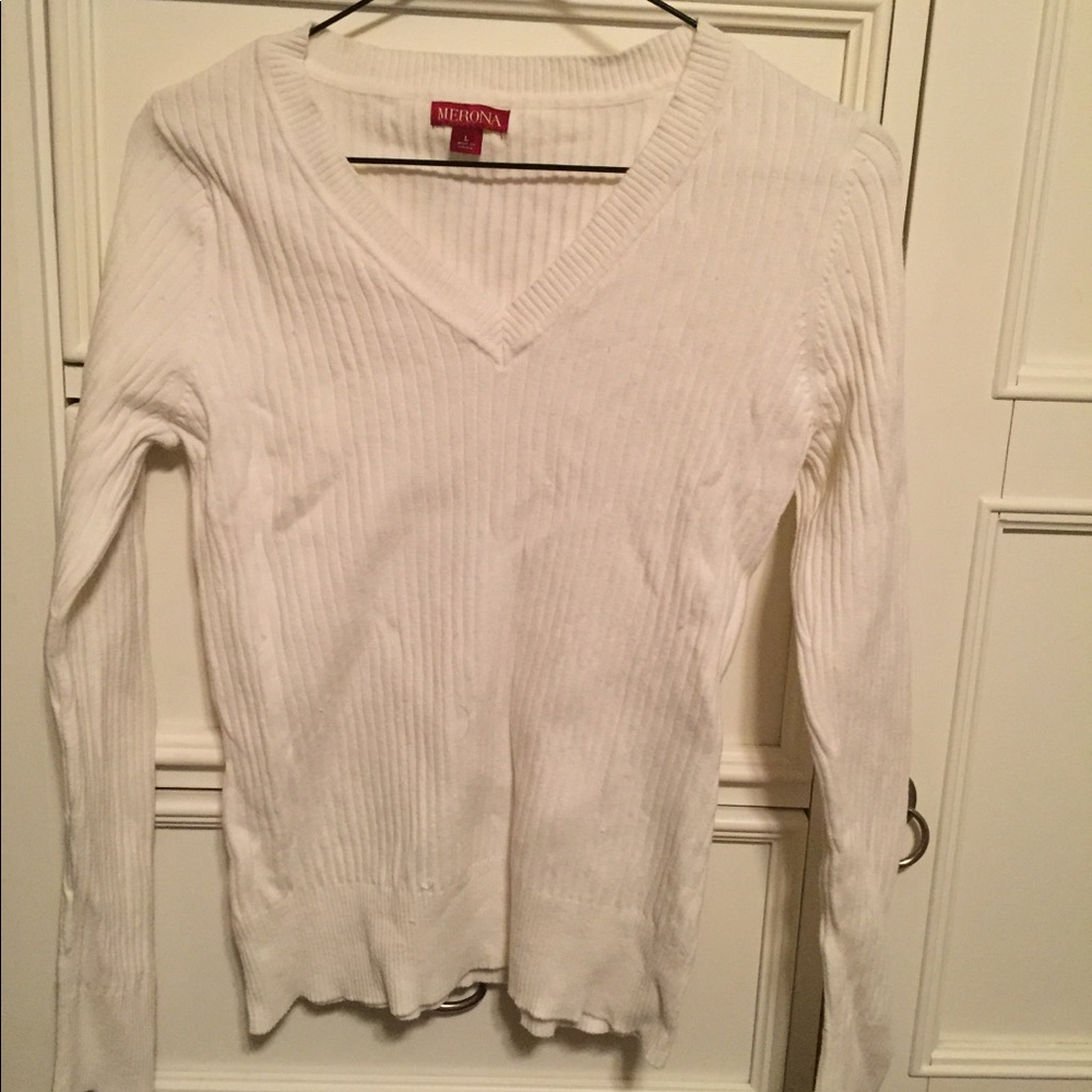 Merona V- Neck Sweater - Size L
